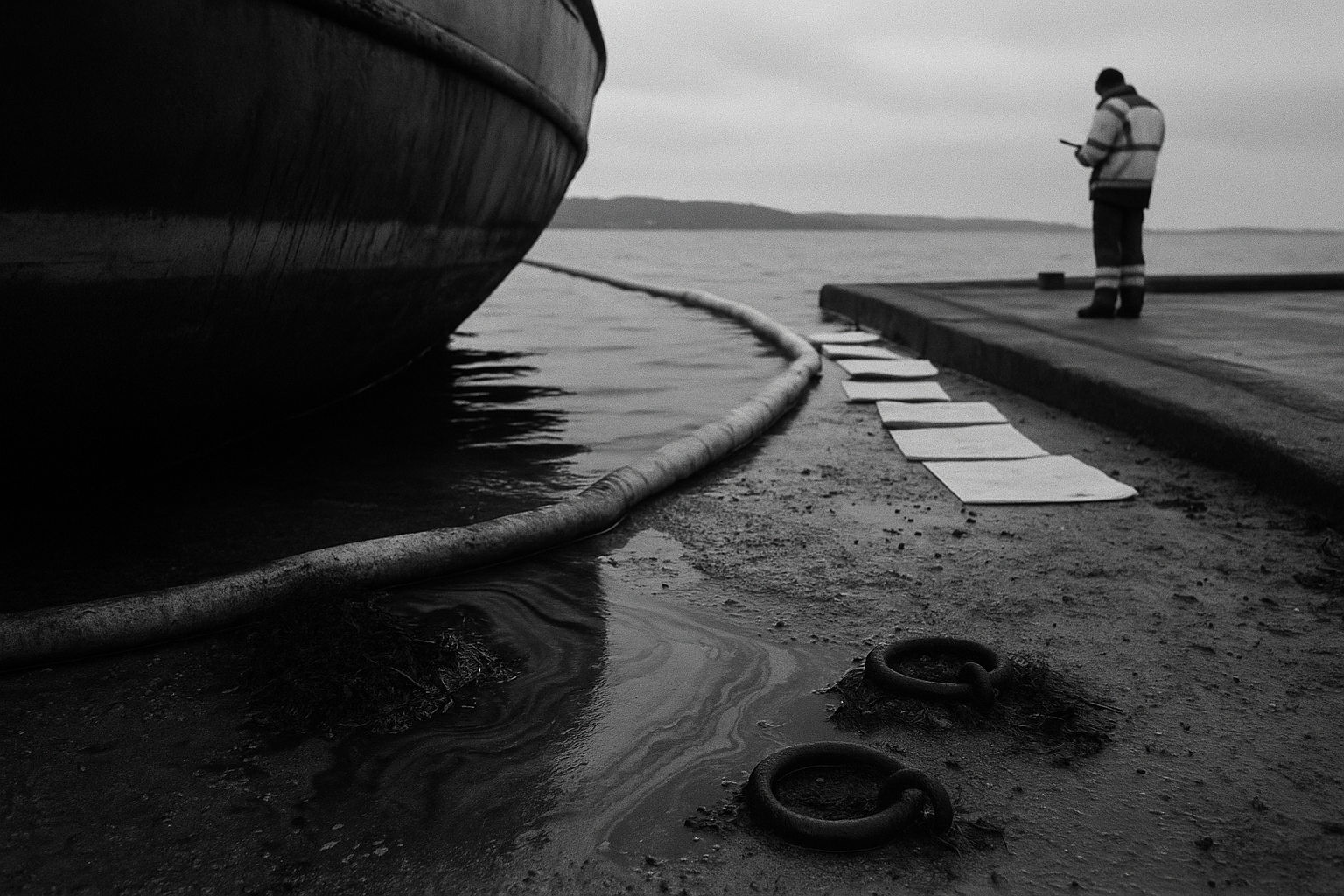 Oil leaks from Mariagerfjord ship, municipality asks state for liability ruling, abandoned vessels leave cleanup bills ashore
