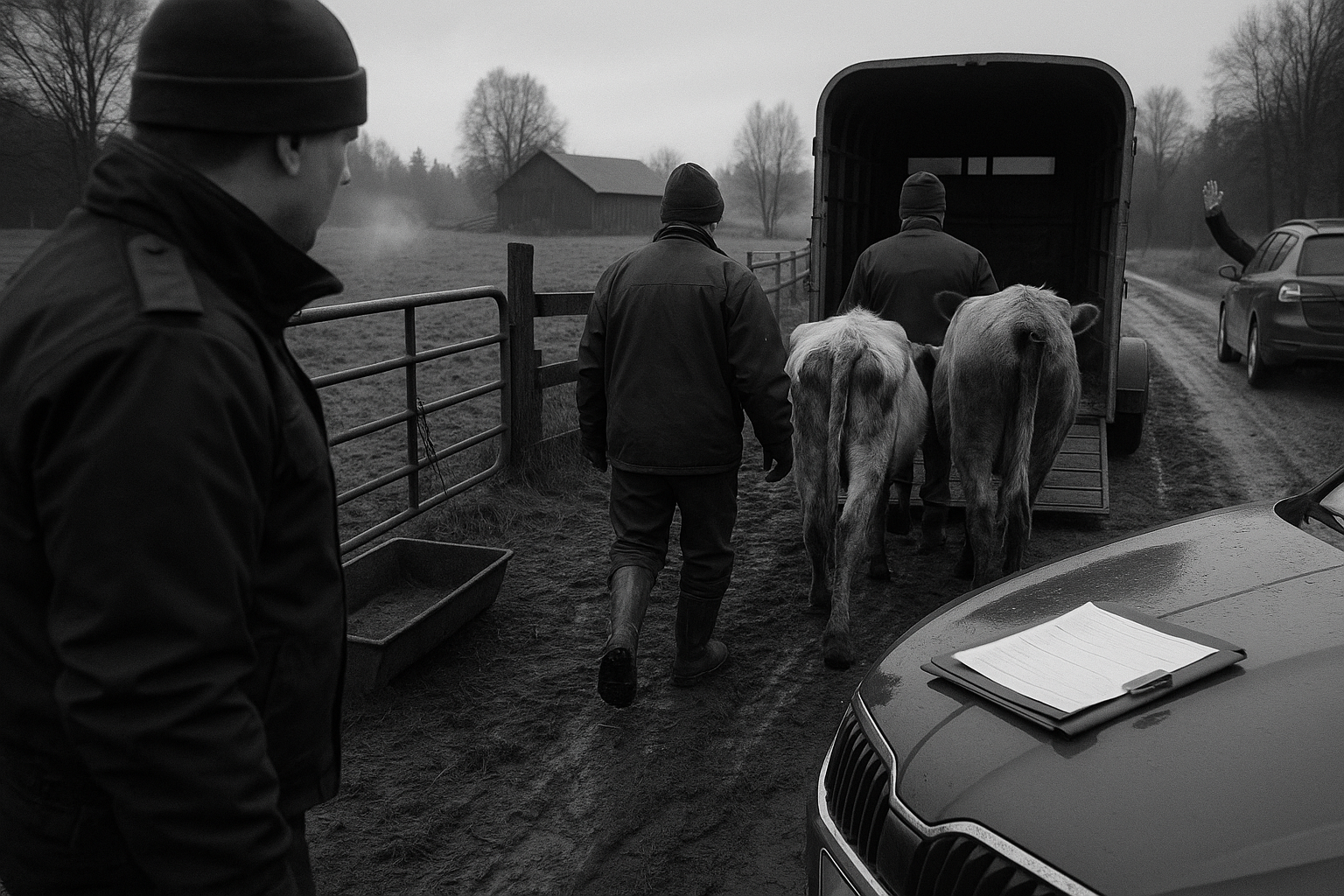 Police remove starved cattle near Lahti, local politician calls seizure theft