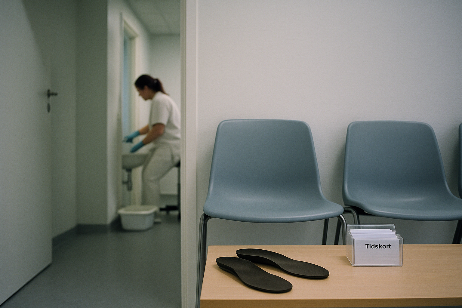 Foot therapy queues swell in Central Jutland, non-urgent care slips, patients wait nearly six months
