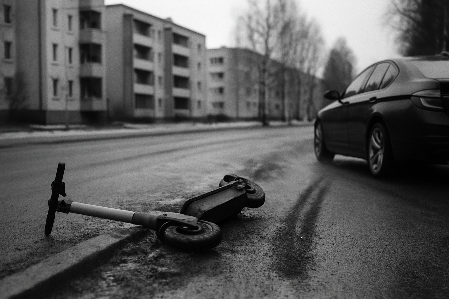 Kuopio police probe attempted murder, black BMW hit 17-year-old scooter rider, boy ended up on bonnet