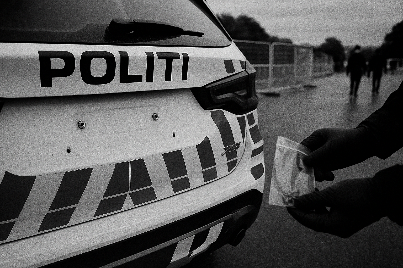 Police car loses plates at Sokndal concert, Rogaland prank exposes, limits of visible authority