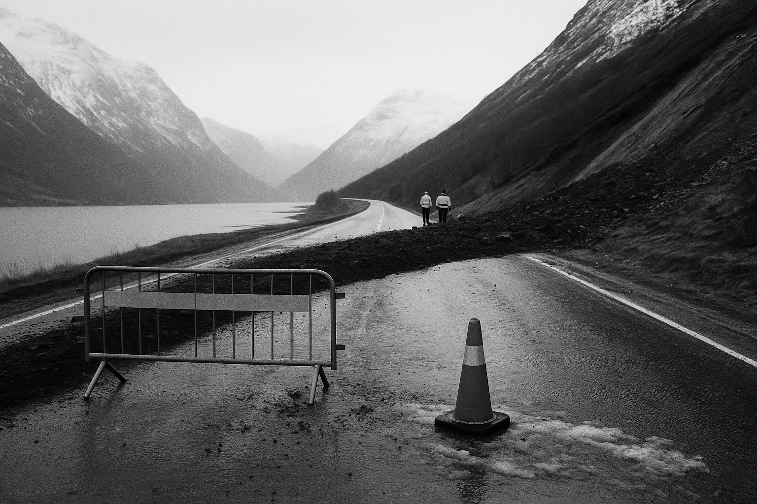 E6 closes again in Kåfjord, Troms route stays exposed, state leaves Nordnes to the next slide