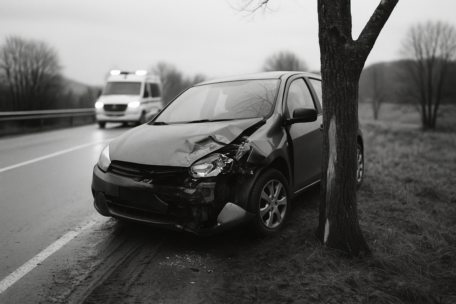 Car hits tree in Levanger, two taken to hospital, police investigate cause
