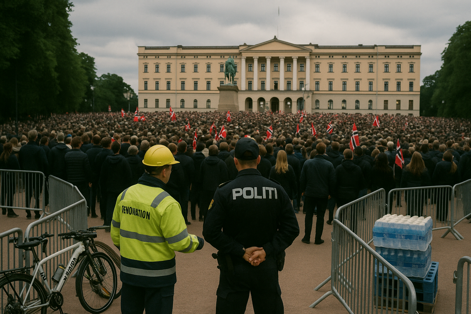 Oslo fills Slottsplassen for Norway team, 20,000 gather after defeat, police and city absorb another mass event