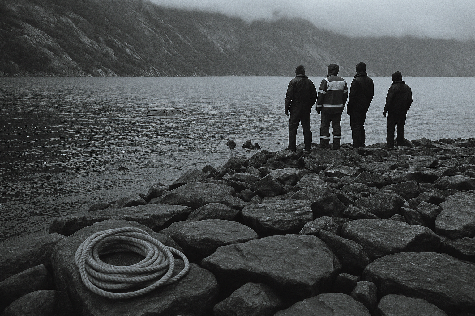 Car plunges into Tyssedalsvatnet, Hardanger rescue sends one man to hospital