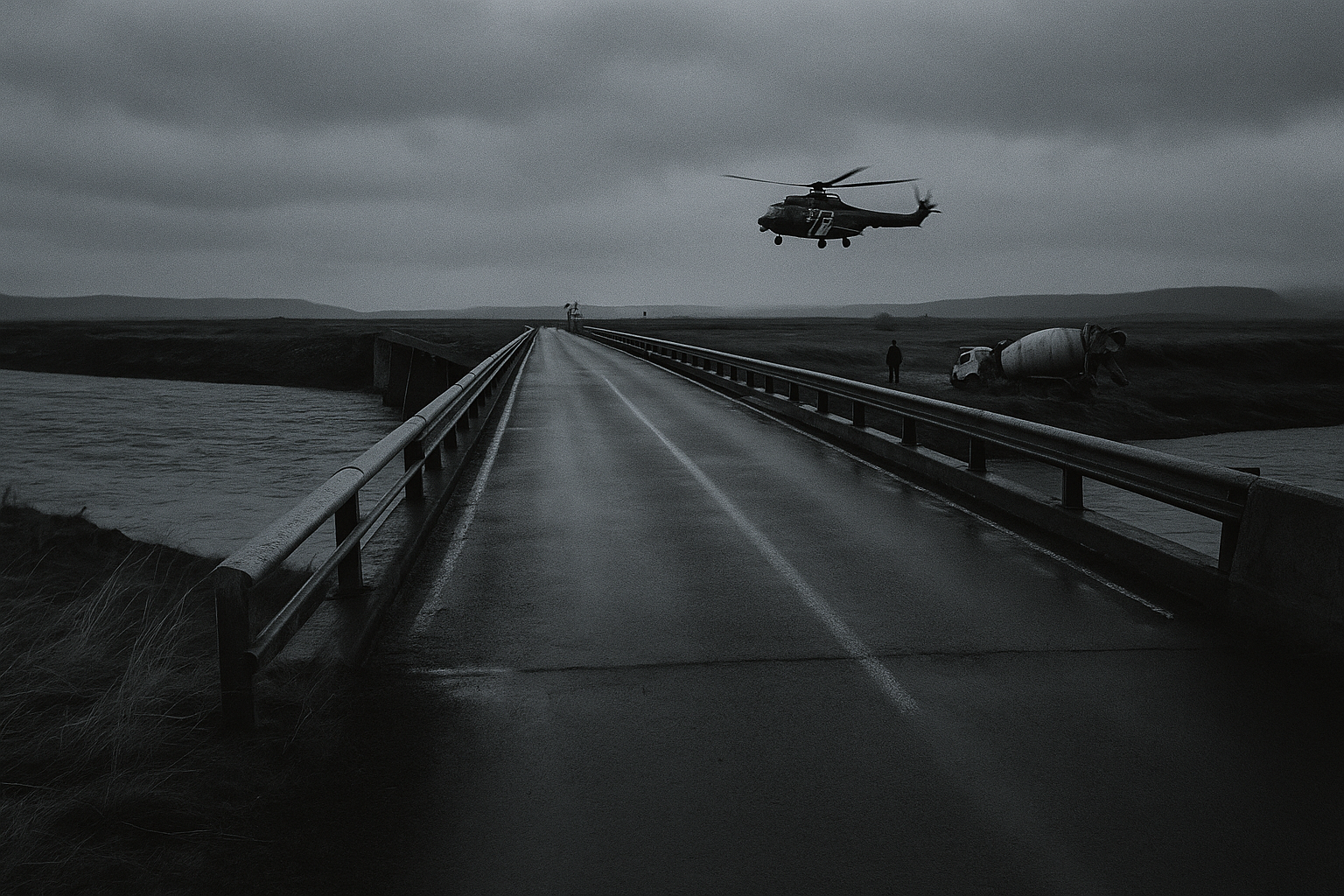 Concrete truck plunges from Þjórsá bridge, Coast Guard airlifts driver, remote crossing exposes Iceland road risk