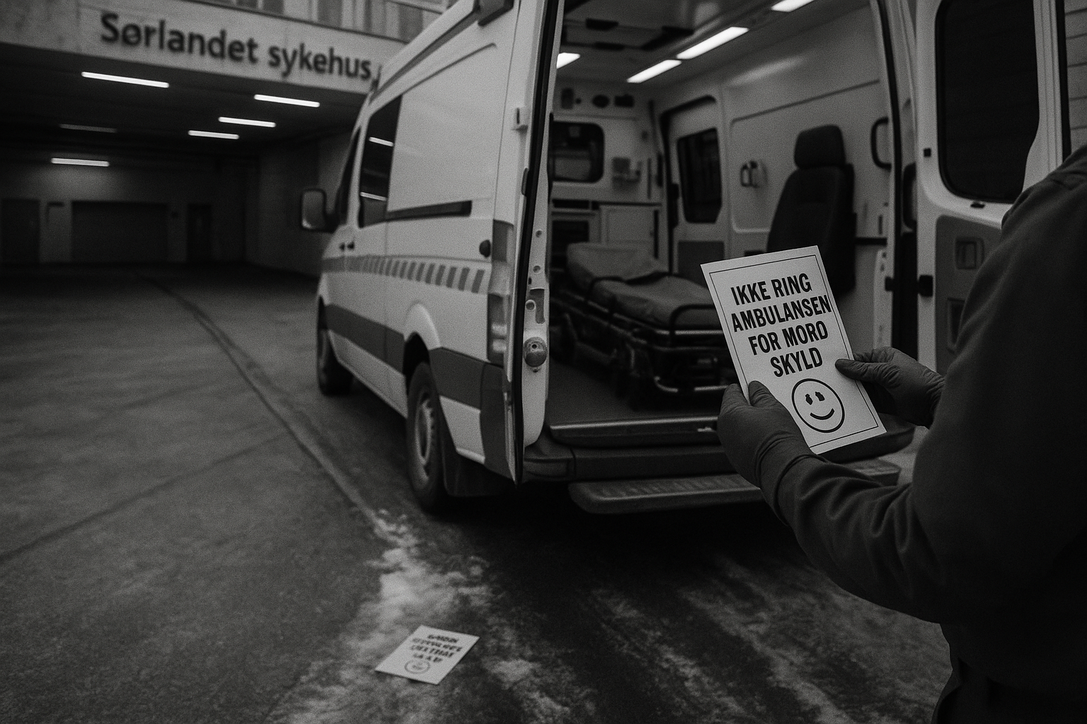 Sørlandet hospital uses humor, one in five ambulance trips are avoidable, emergency access invites overuse