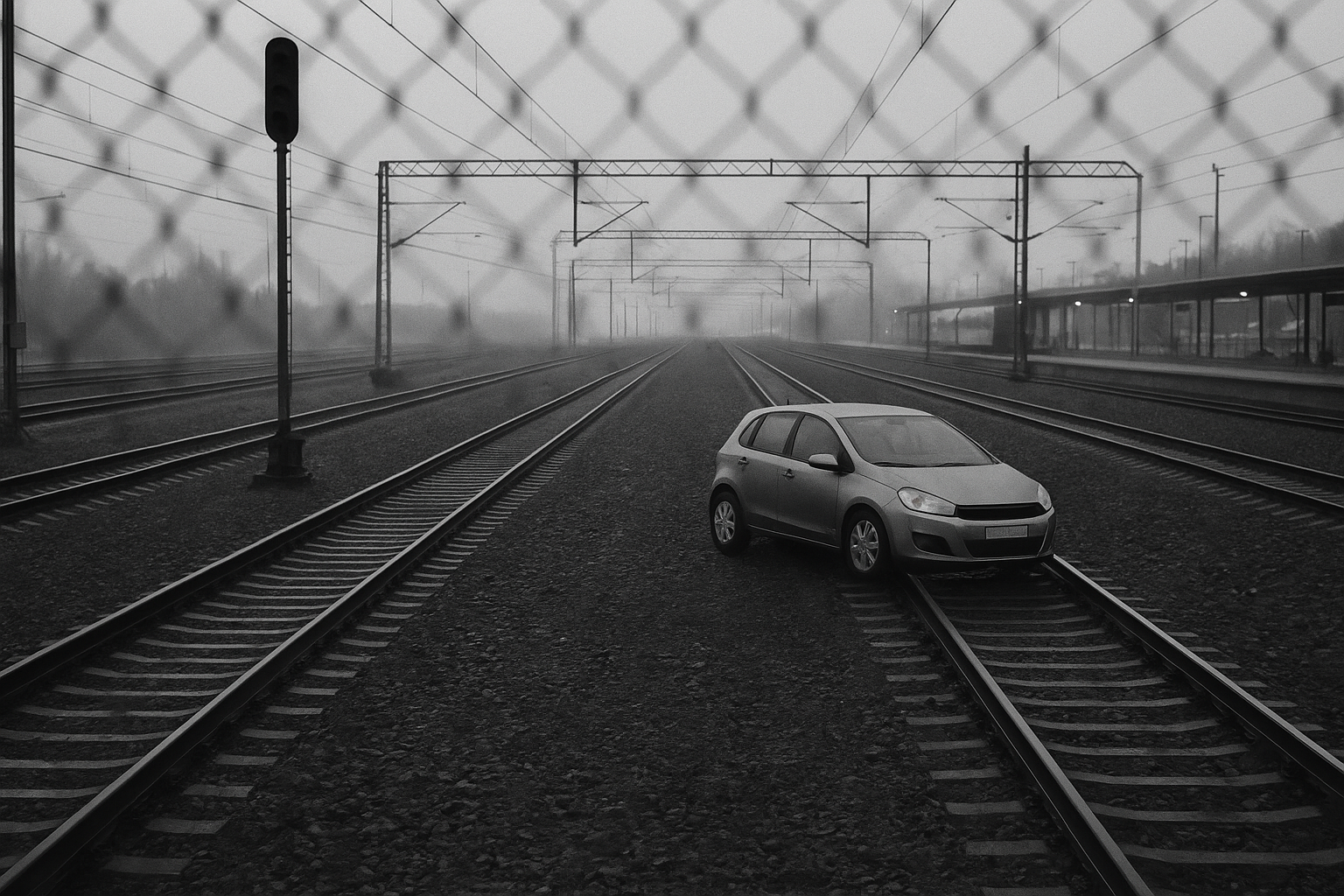 Car enters Ring Rail Line, Helsinki commuter traffic stops, I- and P-trains cancelled until noon
