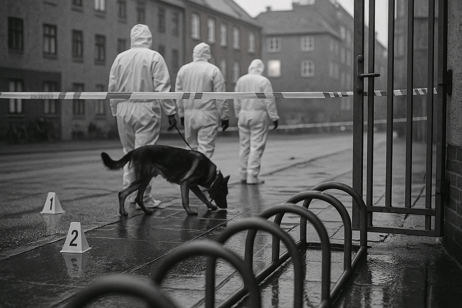 Copenhagen police probe death, forensic teams search scene, case treated as suspicious