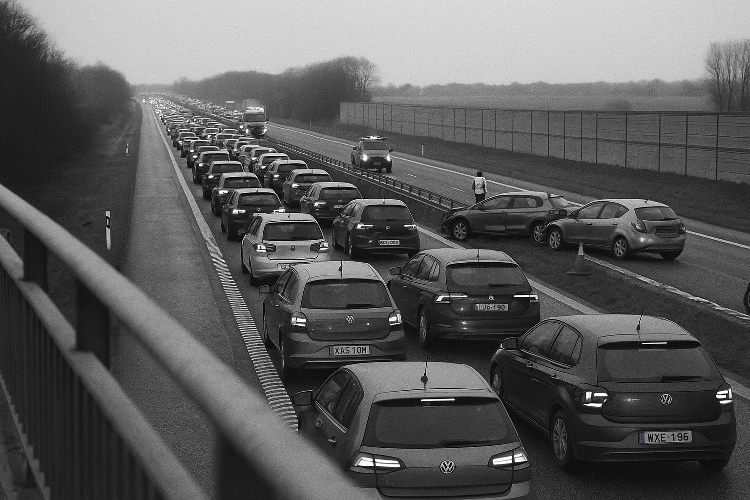 E6 crash near Rydebäck snarls Skåne traffic, motorway bottleneck shows again, one collision slows a regional artery