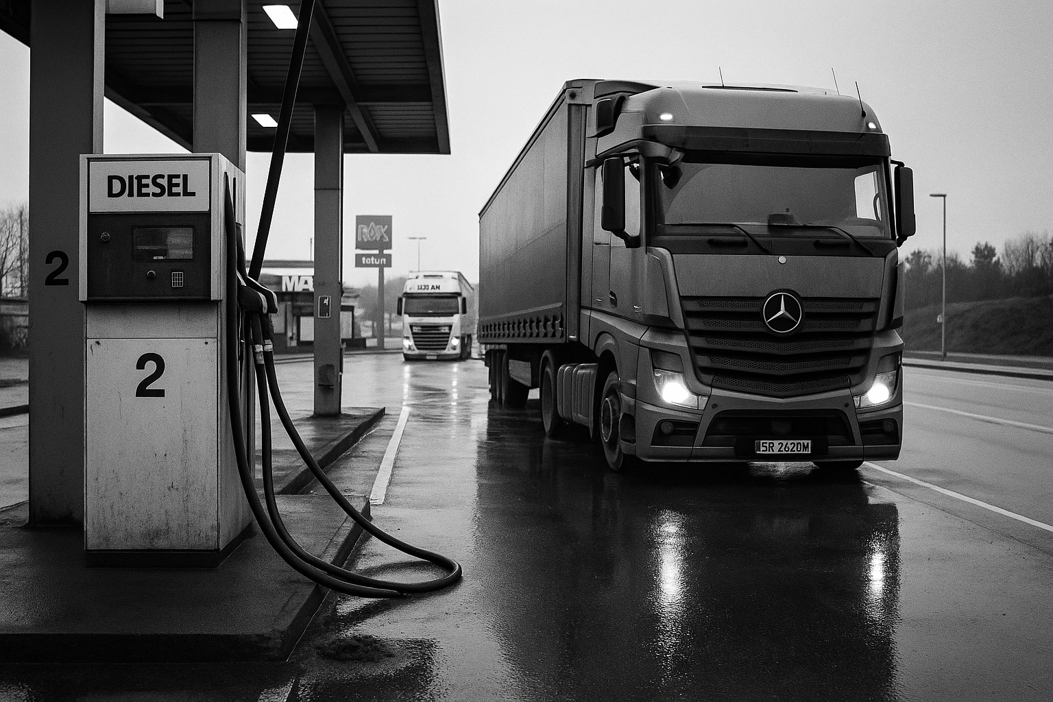 Swedish diesel draws foreign trucks, border price gaps reroute freight