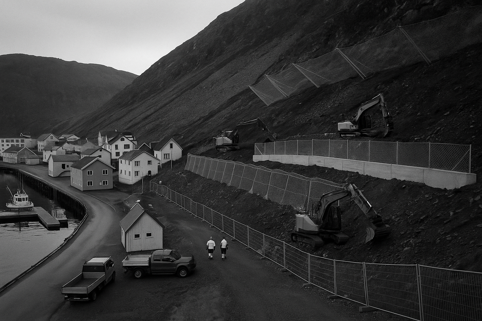 Honningsvåg fortifies against rockslides, Arctic tourist town turns mountain risk into public works bill
