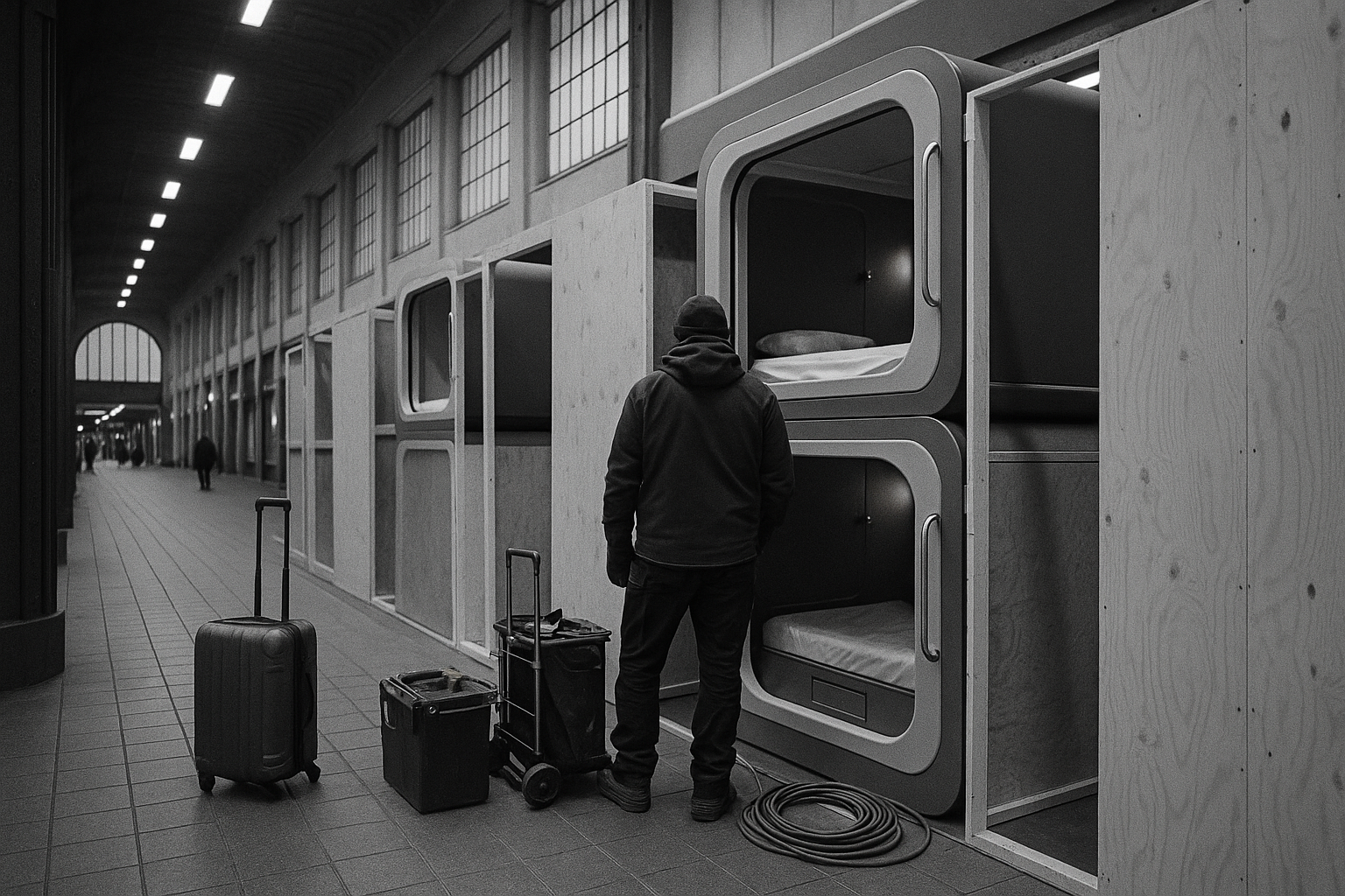 Capsule hotel reaches Helsinki Central Station, YLE reports, 150 lockable units test denser budget lodging